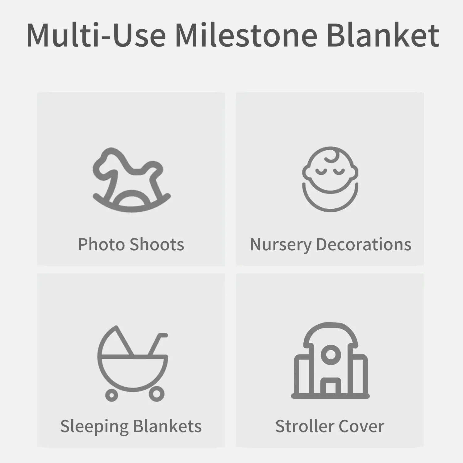 Infantil antiderrapante tapete de jogo flanela bebê mensal marco cobertor macio pele-amigável multi-funcional crianças segurando cobertor 0-1y