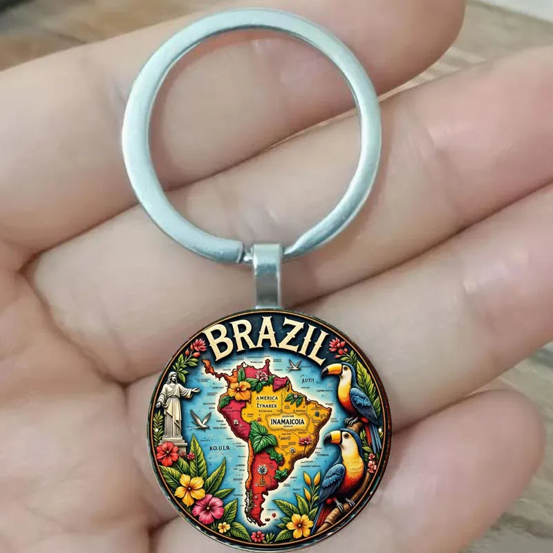 Retro Brazil Map An…