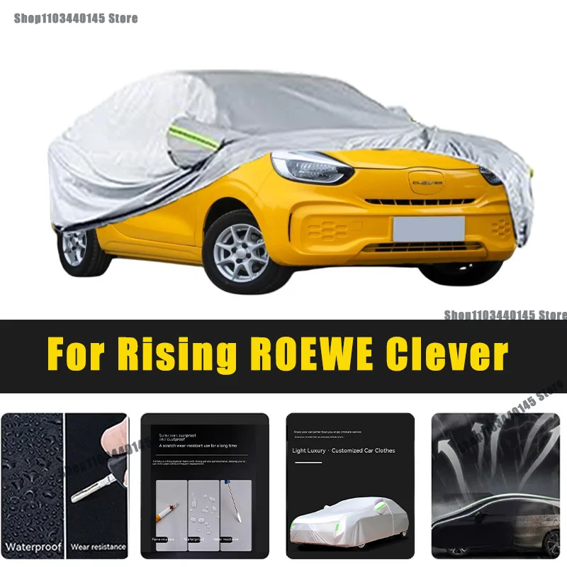 

Full Car Covers Outdoor Sun UV Protection Dust Rain Snow Oxford cover Protective For Rising ROEWE Clever Accessories