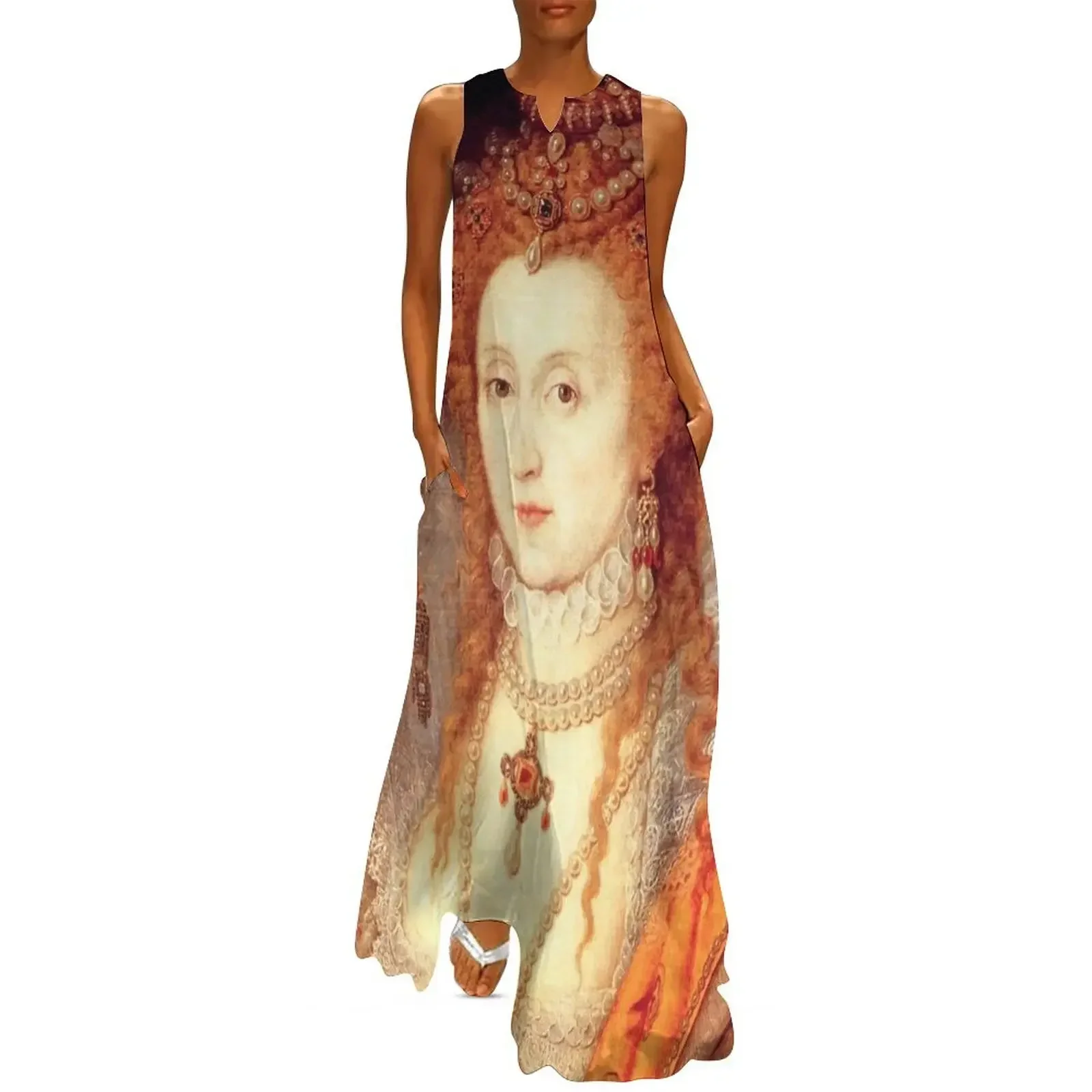 

Elizabeth I Portrait Long Dress luxury dress Womens dresses Dress women women's summer 2025