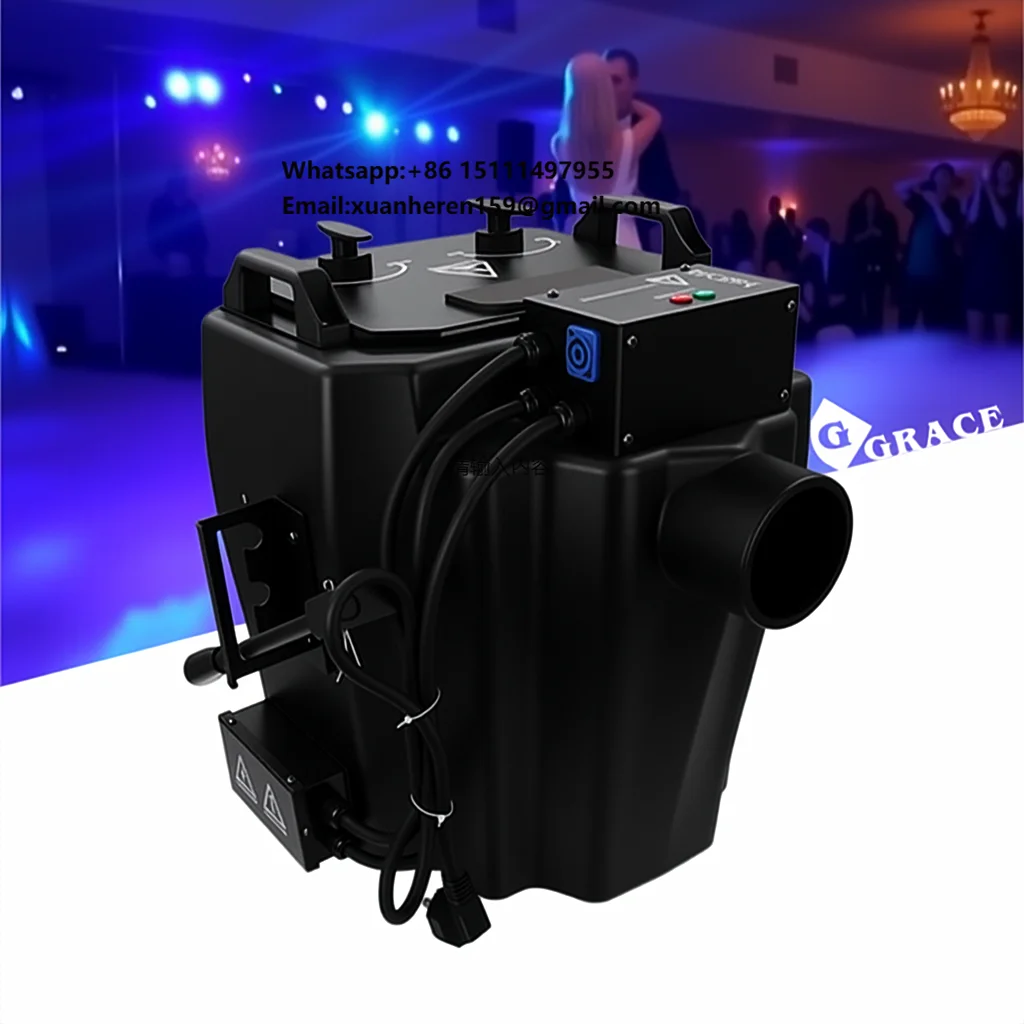Igracelite 6000W Dry Ice Low Fog Machine Stage Effect Light Smoke Fog Machine for Wedding