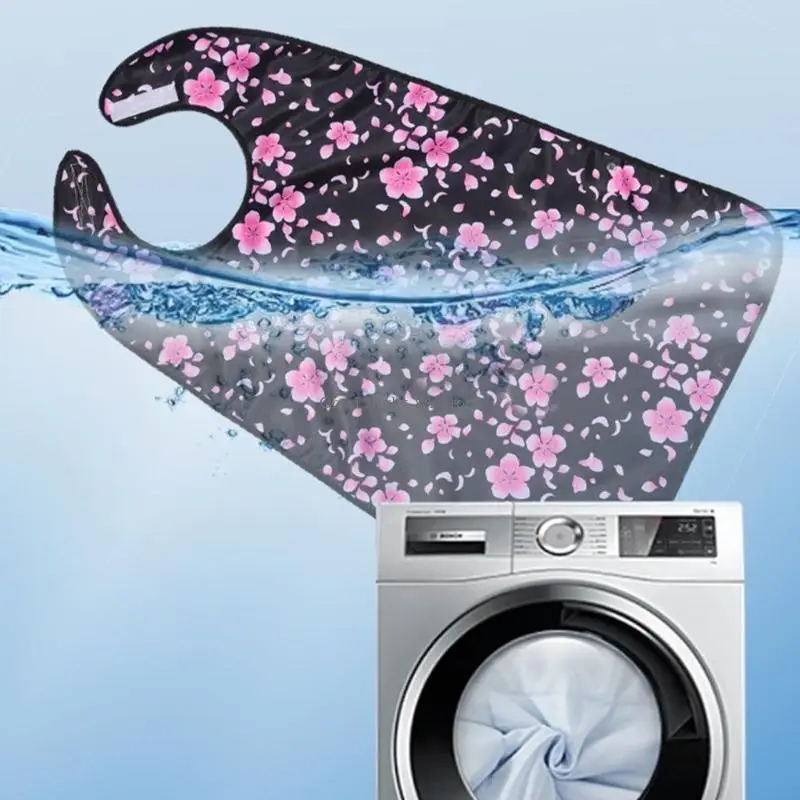 Washable Adult Bib Scarf For Eating And Craft Activity Adjustable Closure