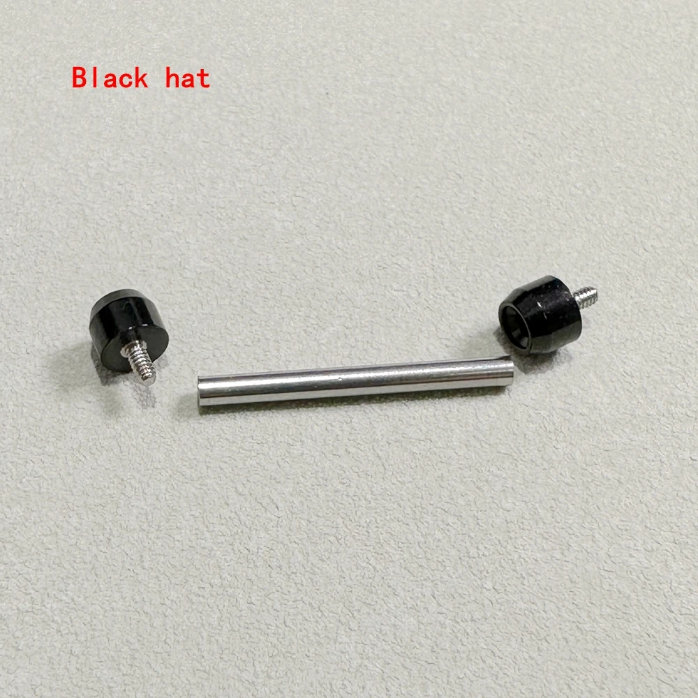 Es adecuado para tornillos Tissot T048, eje fijo de acero inoxidable, oro rosa/negro, sujetadores para correas de reloj para hombres/mujeres