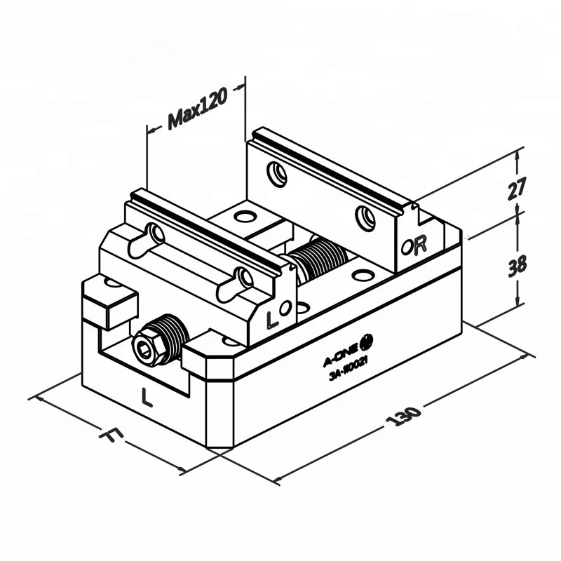 

A-one Precision Lang 5 Axis Mini Self Centering Vise 110021