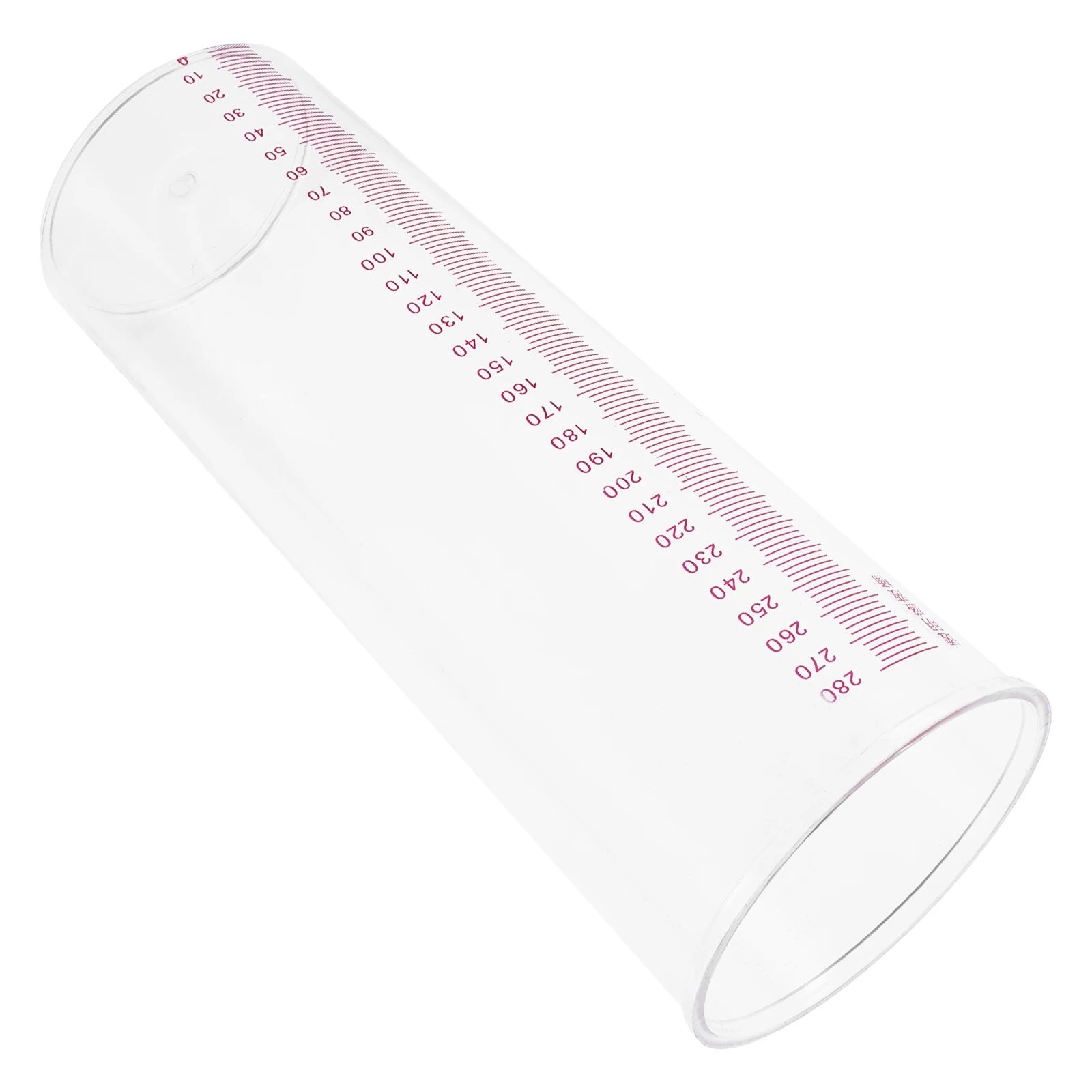 أنبوب حاوية تجربة شفافة - أنبوب قياس بديل من البلاستيك الشفاف لقياس المطر في الهواء الطلق ومختبر المدرسة والحديقة #2