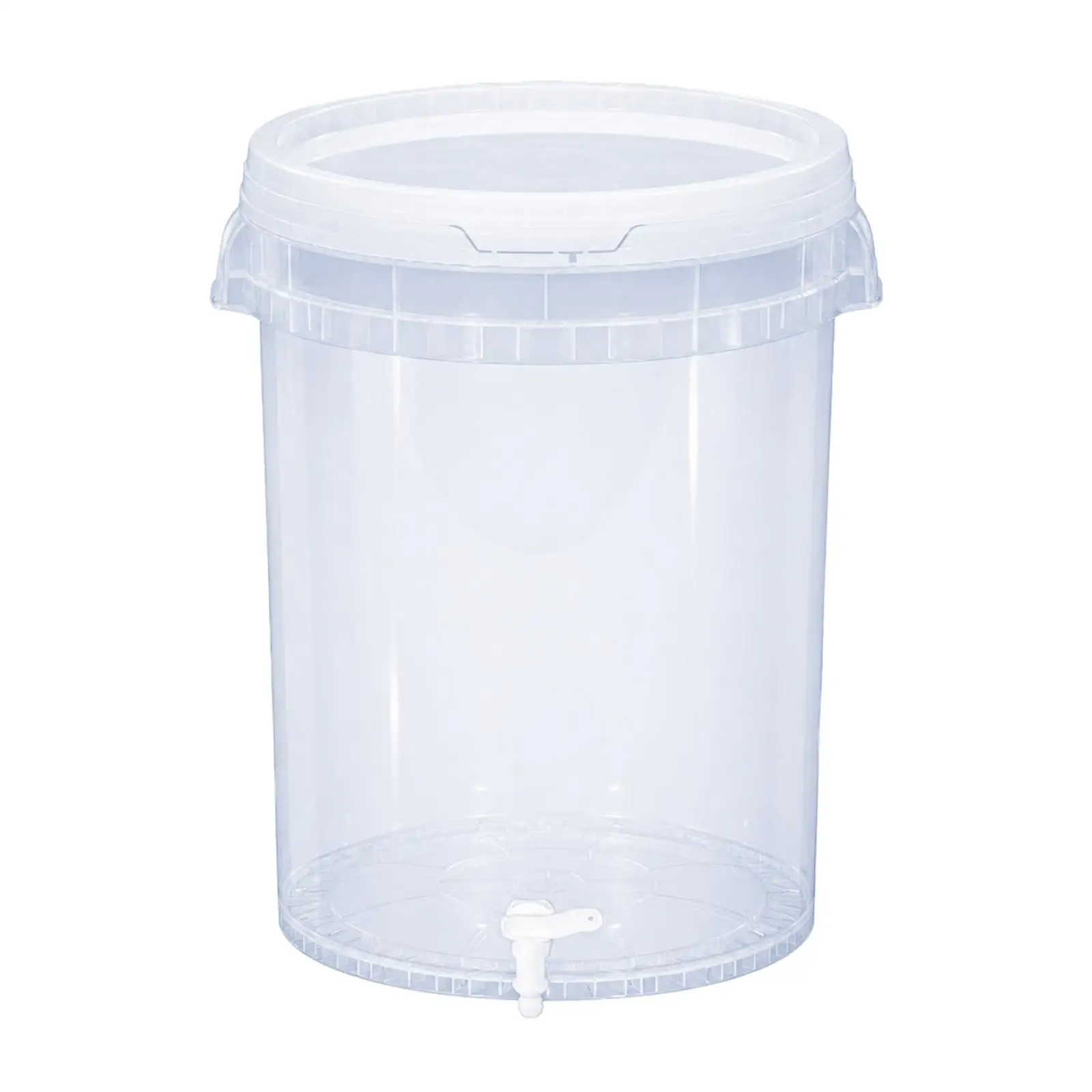 50 L Utility Container Cylindrical Utility Container with Drain Tap Heavy-Duty Puncture-Resistant for Debris Collection