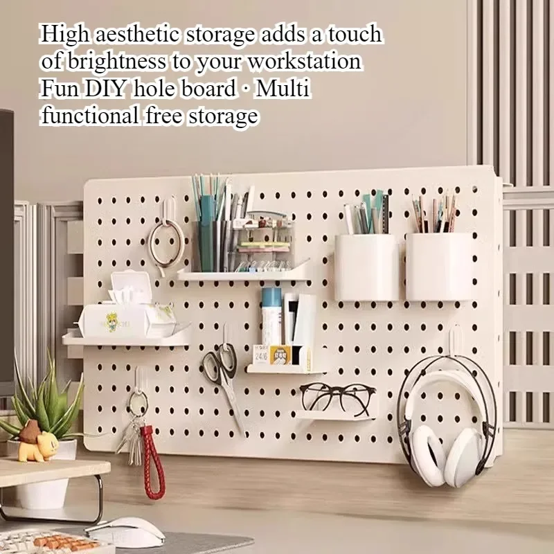 Workstation hole board rack desk screen hanging baffle office desktop hanging storage transformation