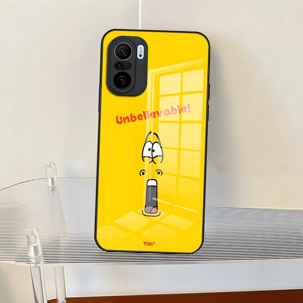 Funny Larva Animation Phone Case For Redmi 13 12 13c 12c Note 13 Pro Plus 11 12 Pro 10 12s 11s Tempered Glass Back Cover