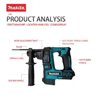 Makita Original HR140D Brushless Hammer Cordless Electric Hammer 18V Lithium Battery Wireless Drills Makita 18v Power Tools