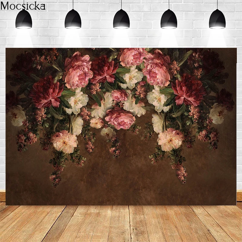 Abstract Texture Photography Background Portrait Floral Newborn Birthday Photo Backdrops Wedding Bridal Shower  Props