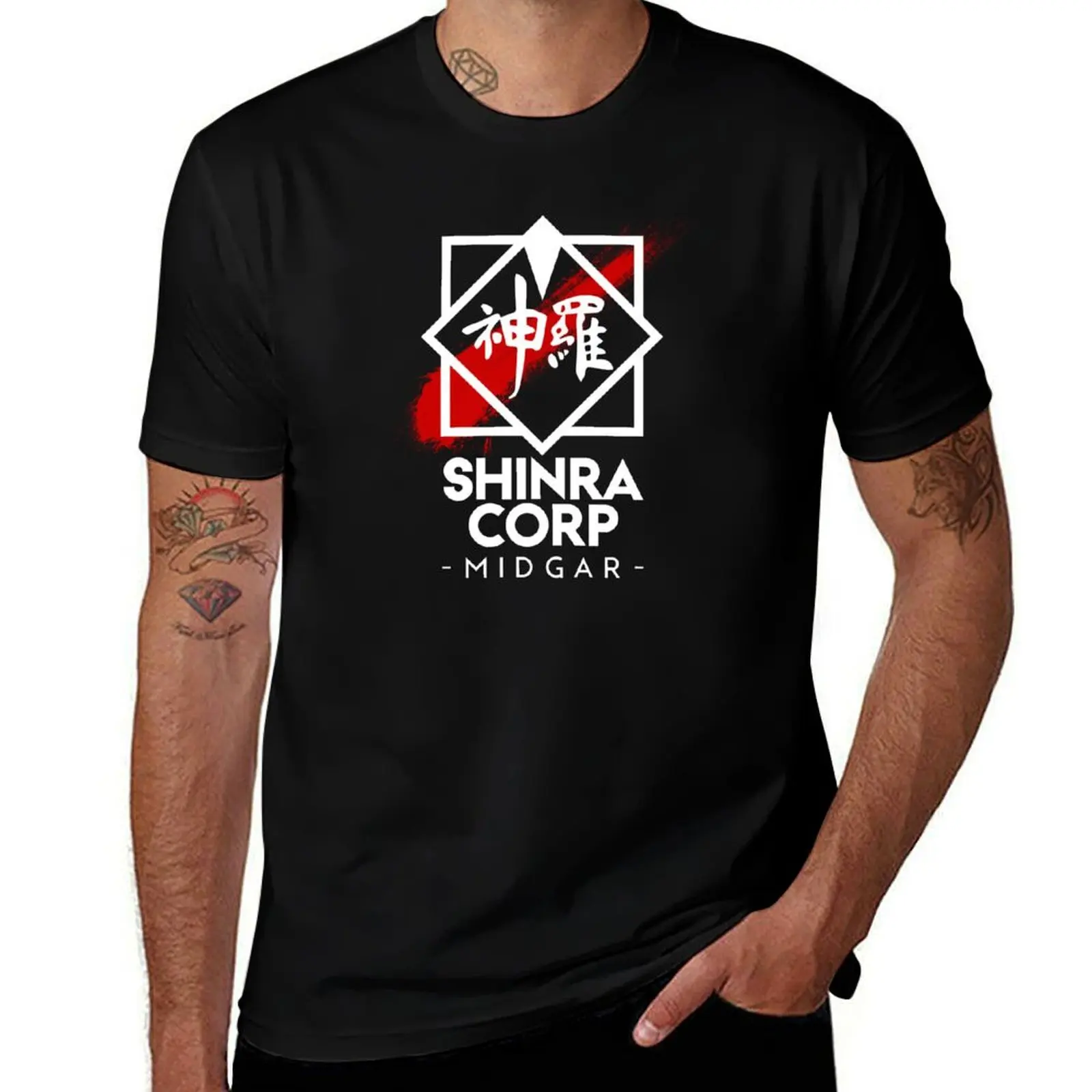 

Shinra Corp - Midgar T-Shirt sports fans aesthetic clothes Short sleeve tee graphic t shirts men clothings