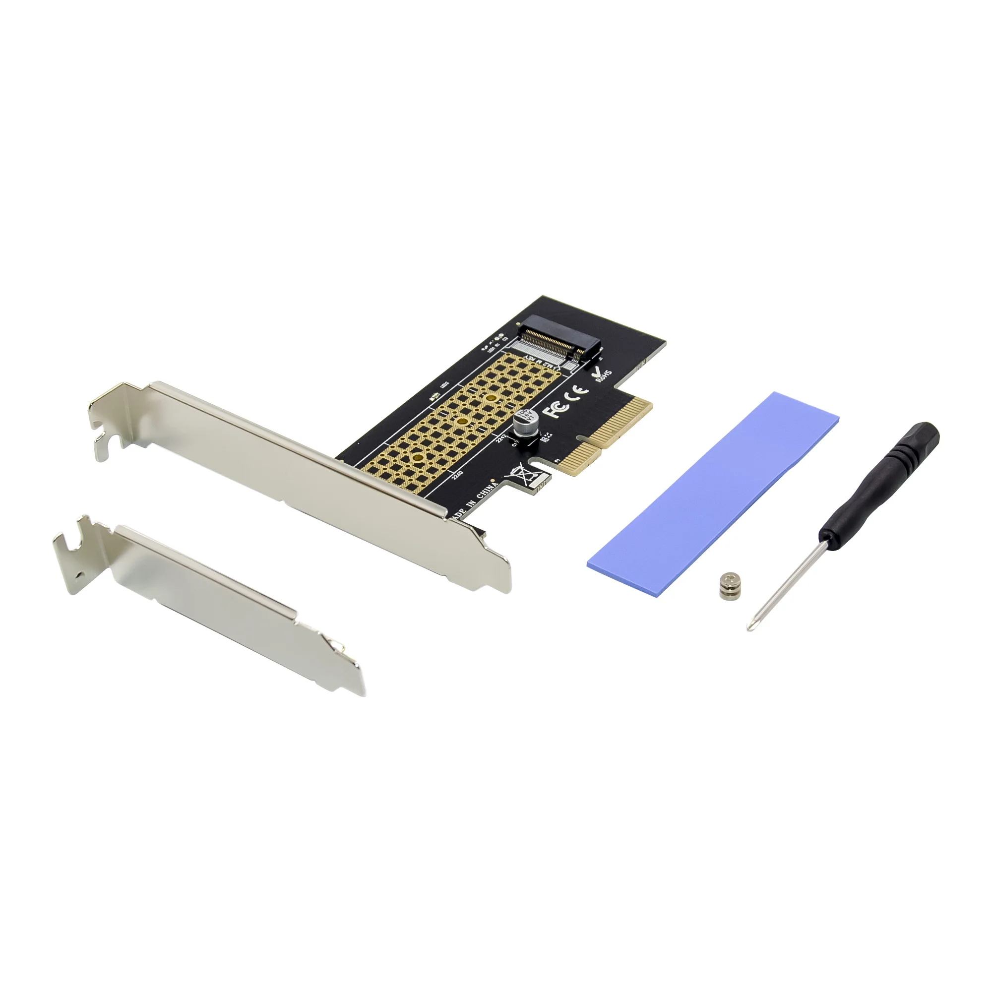 5 шт. Sunweit ST534 PCIe X4 к NVME SSD-адаптеру M.2 к Pcie 3.0 2230 2240 2260 2280 Key M PCIe NVMe SSD-адаптер