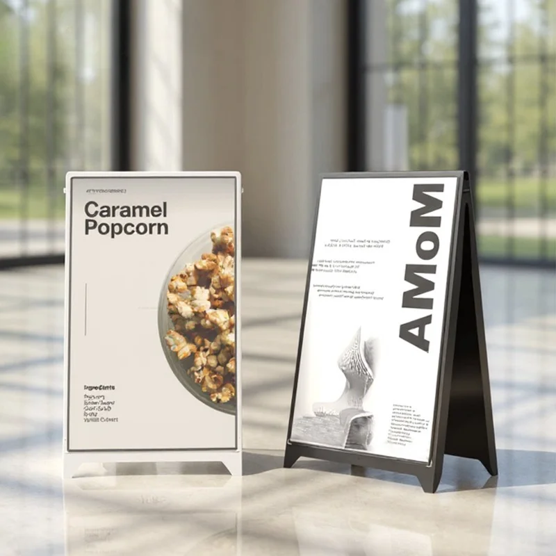 A word billboard display board vertical display rack outdoor vertical floor type poster holder magnetic suction bracket customiz