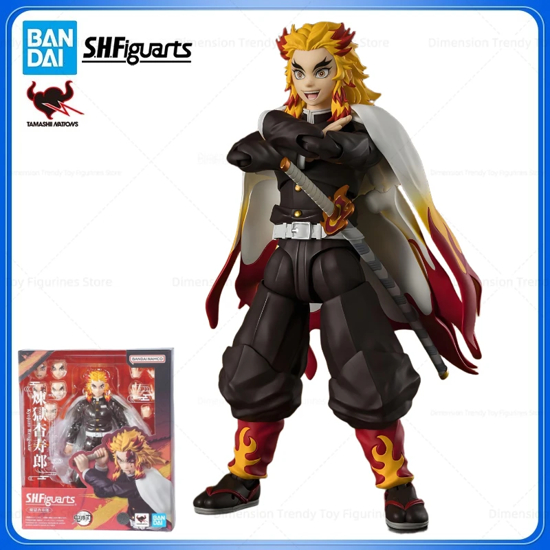 

Bandai In Stock Original SHF Anime Demon Slayer Rengoku Kyoujurou Action Figures Models Toys Gift DT