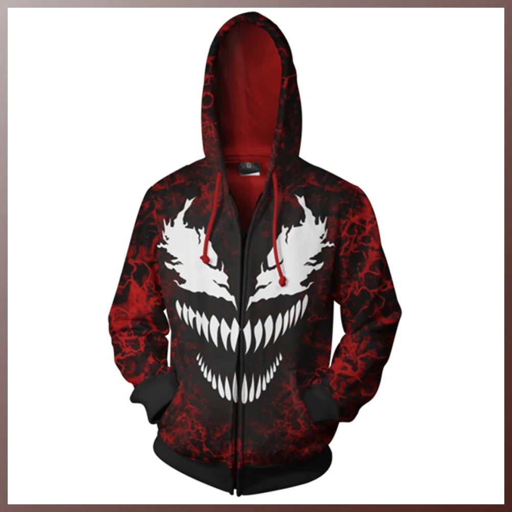 Movie Super Villain Costume Massacre Cletus Cosplay Fantasy Hoodie Tops Adult Men Outfits Hooded Sweatshirt Jacket Pullover