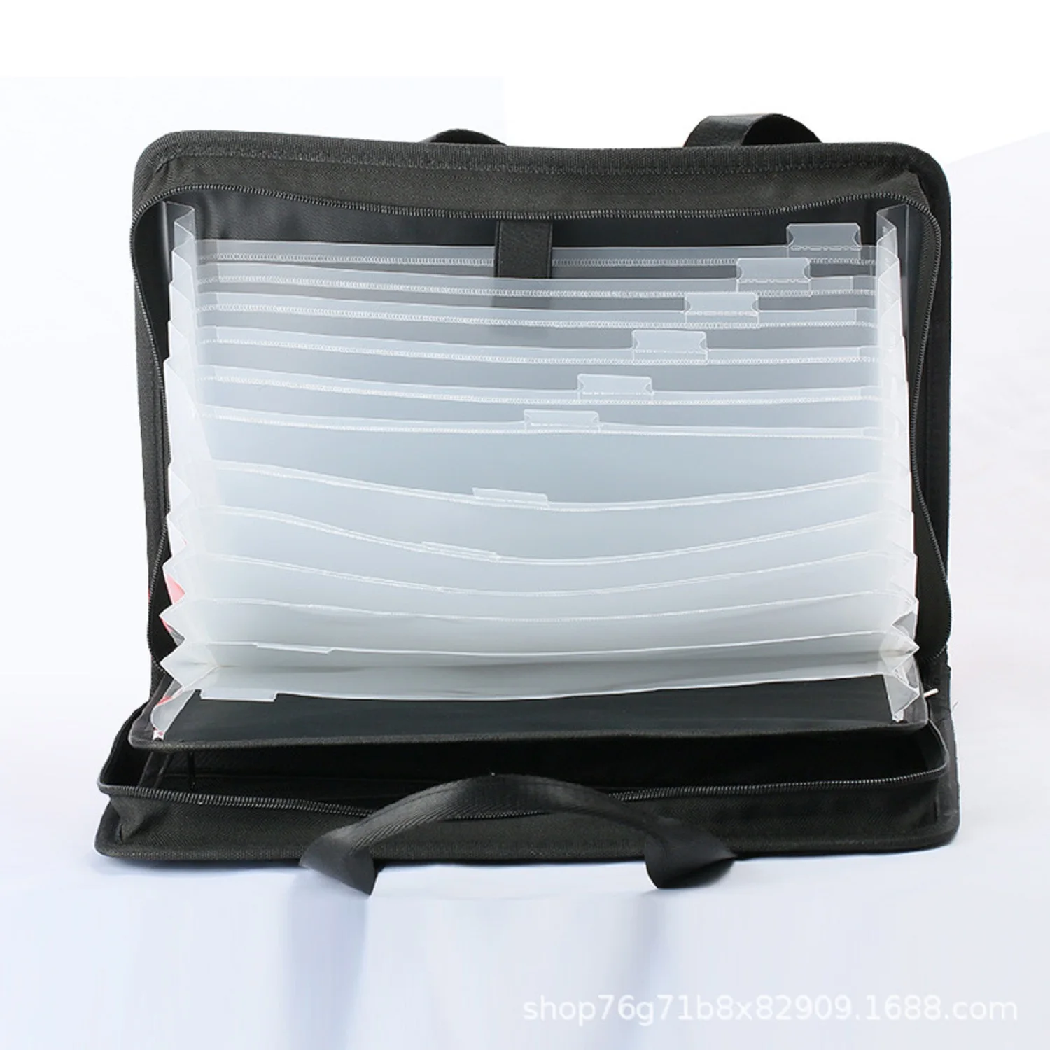 Makeasy Accordion File Organizer Fireproof Organizer Bag 13 Pocket Expanding File Folder Portable Safe Storage for Certificates