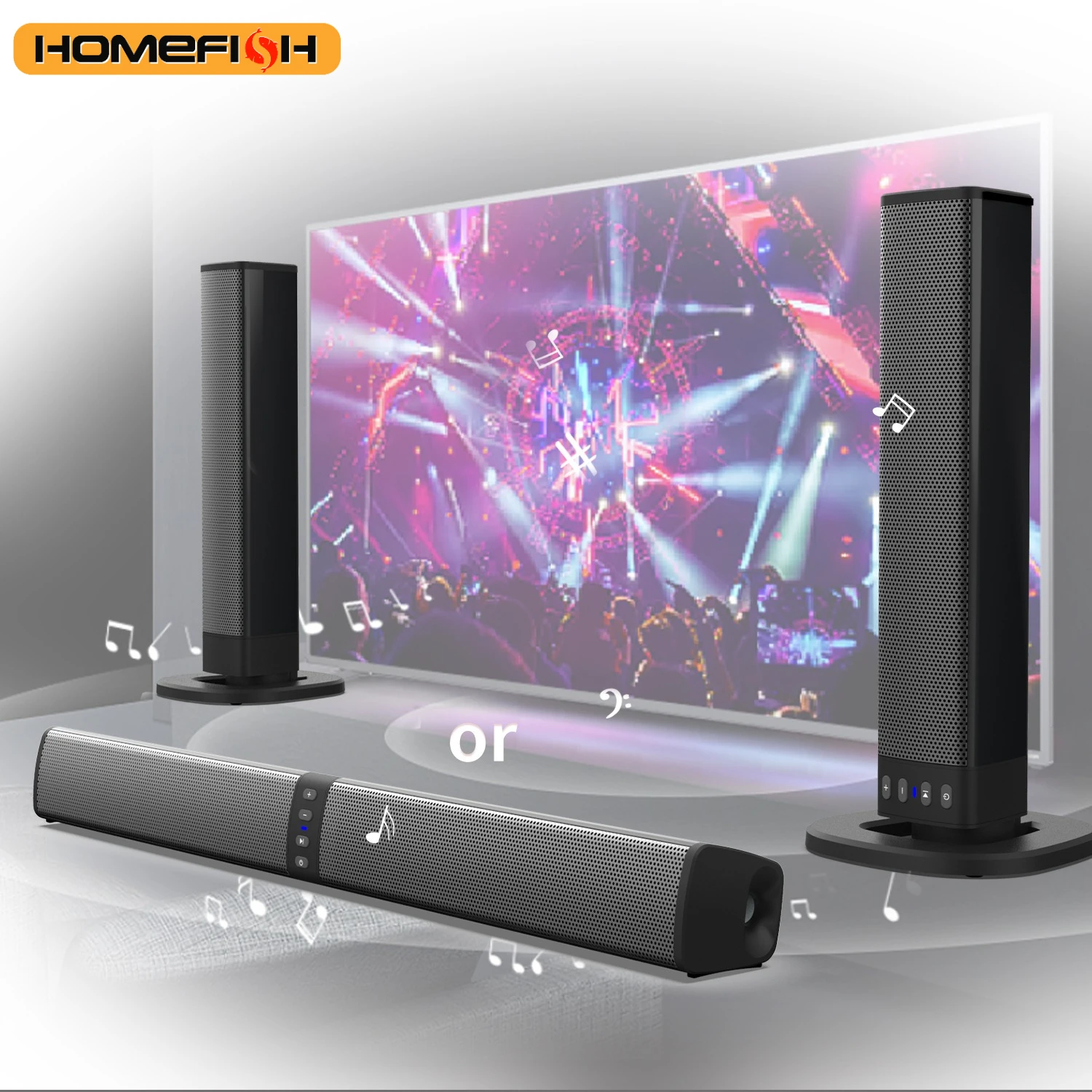 Creative Split Strip Speaker Home Outdoor TV Computer Whispering Wall Bluetooth Audio