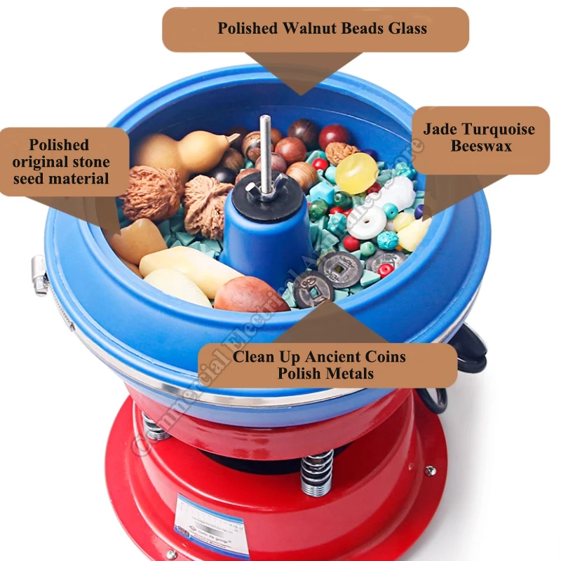Vibration Polishing Machine Small Medium-sized Grinding Machine Agate Jade Copper Aluminum Parts Polishing Barrel Abrasive