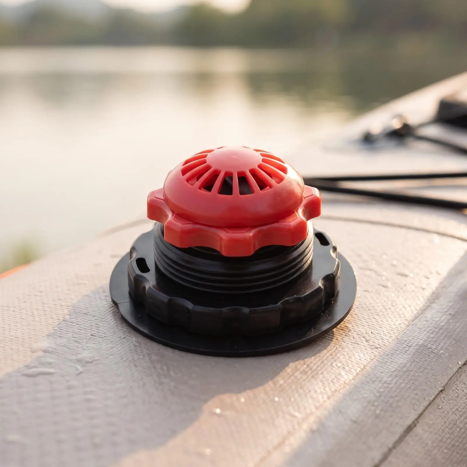 Inflatable Air Release Valve PVC Pressure Relief Port Low Profile Round Base for Outdoor Camping Gear