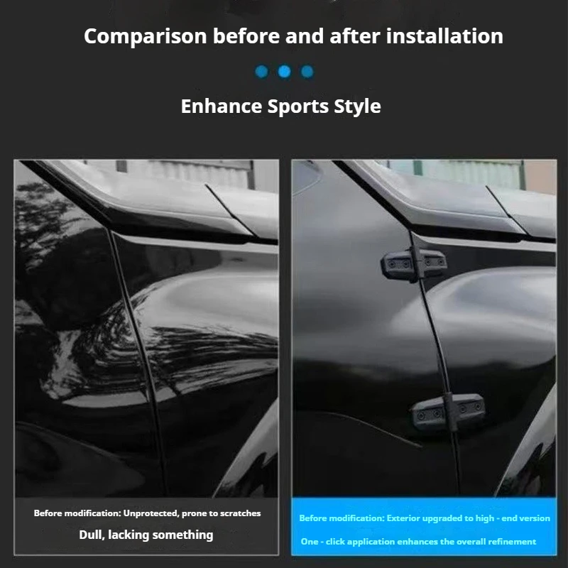 For Changan CS35 CS55 Plus/Pro UNI‑T UNI‑S Alsvin Plus Eado Car Door Hinges Cover Car Engine Hood Front Fender Decorative Hinges
