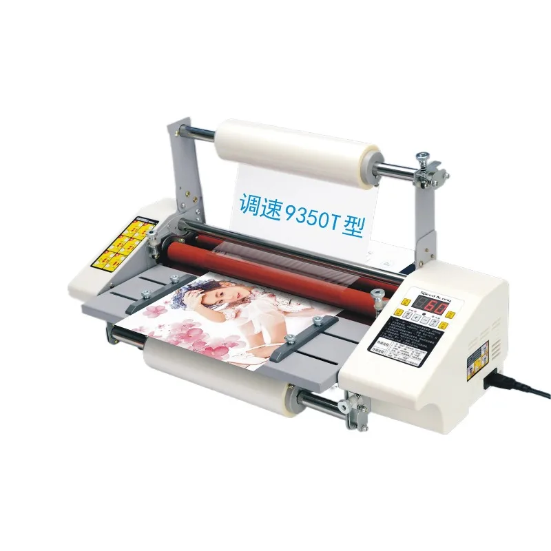 9350T A3 Hot Cold Roll Laminating Machine High-end Speed Regulation Thermal Laminator