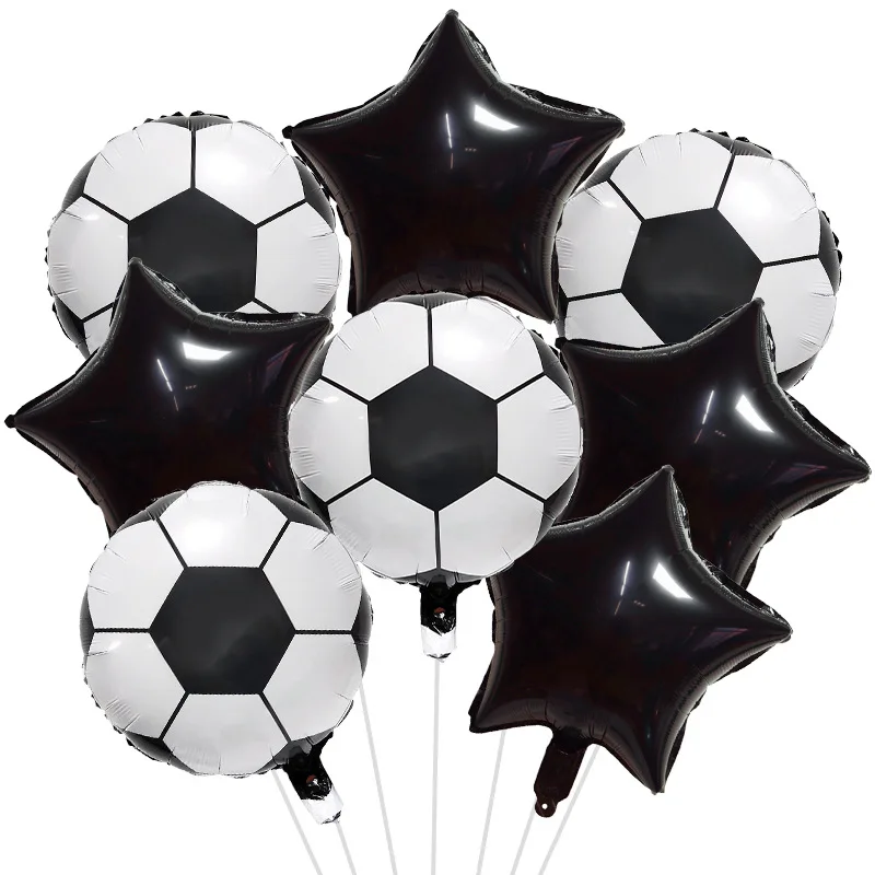 10-teiliges Sport-Luftballons-Set aus Aluminiumfolie – Fußball-, Basketball-, Rugby- und Baseball-Designs – perfekt für Sport-Themenpartys – Detail 8