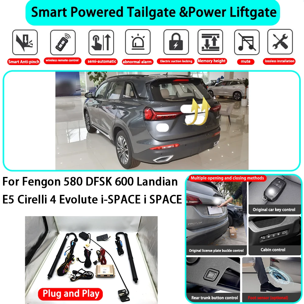 for Fengon 580 DFSK 600 Landian E5 Cirelli 4 Evolute i-SPACE i SPACE Automatic Powered Tailgate Electric Power Tailgate Lift