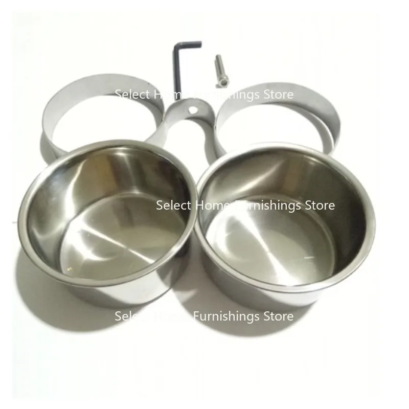

Suitable for Stainless Steel Cups and Parrot Bird Supplies Stand Accessories Single and Double Cups