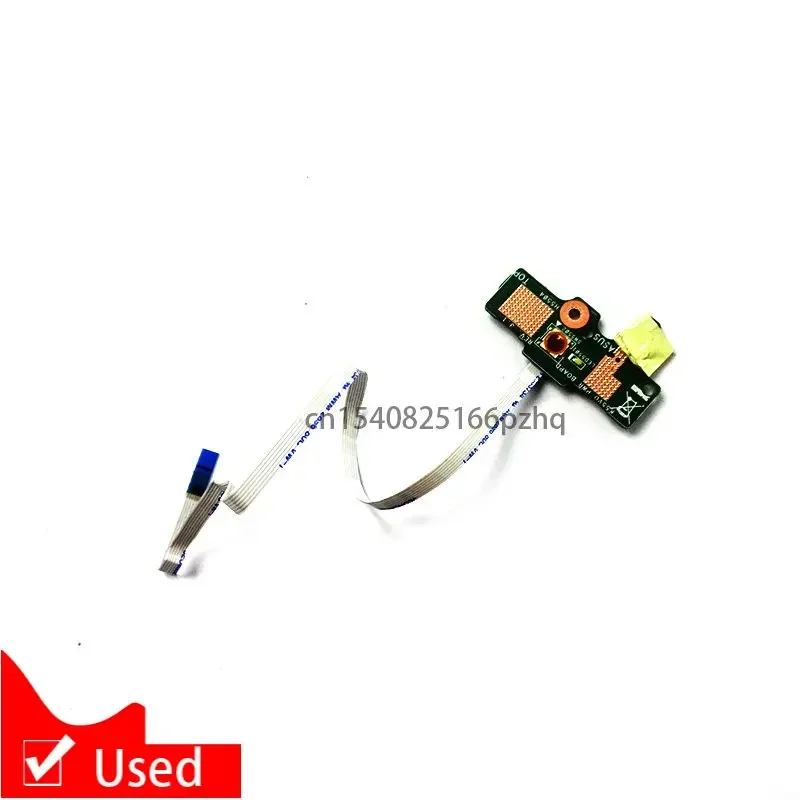 Used Power Switch ON OFF Button Board With Cable For ASUS K55V K55VM K55VD K55VJ A55V
