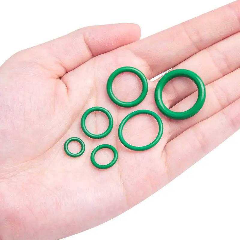 540 Pcs /18 Sizes Rubber O Rings, Green/Purple Sealing Washer Assortment Kit For Plumbing, Automotive, General Repair With Case