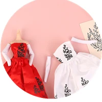 【BS】Doll Clothes Princess Dress Banquet Party Beautiful Dress Embroidery Tulle Dress For 11inch Doll