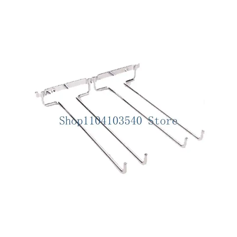 

02DC Металлическая стойка для бокалов для вина Настенная стойка для бокалов для кухонного шкафа или бара