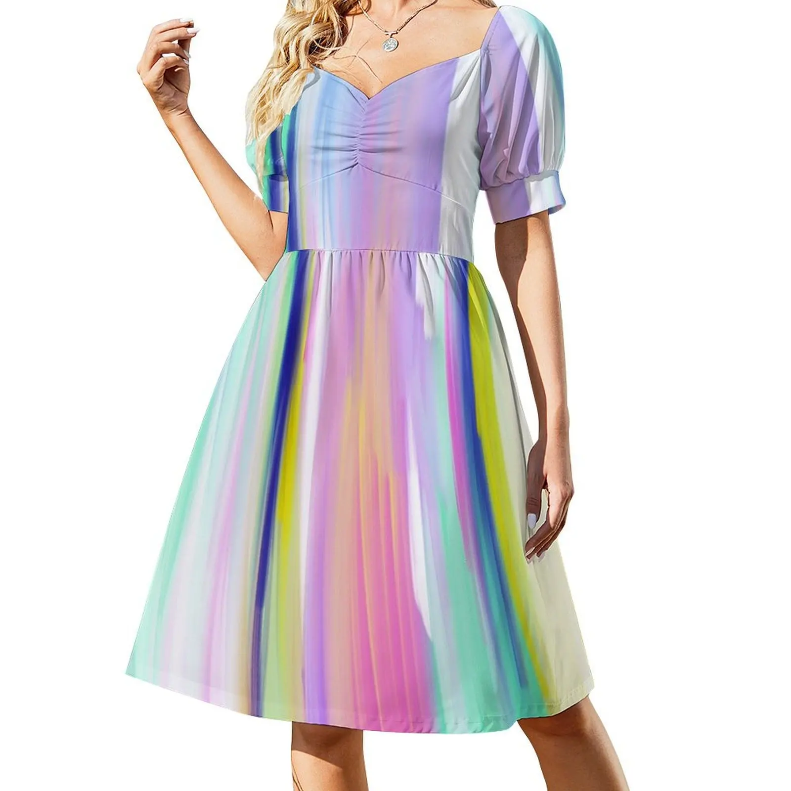 

Colorful Abstract Painting Sleeveless Dress elegant women's dresses for wedding elegant dresses plus sizes