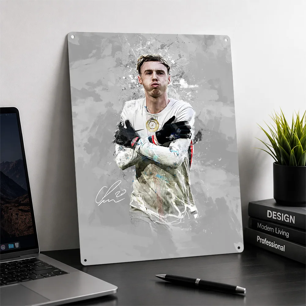 Cole Palmer 3D Texture Metal Poster Customized Wall Art Tin Sign Gift for Mancave Wand Deko Decoration Room Decor Luxury Home
