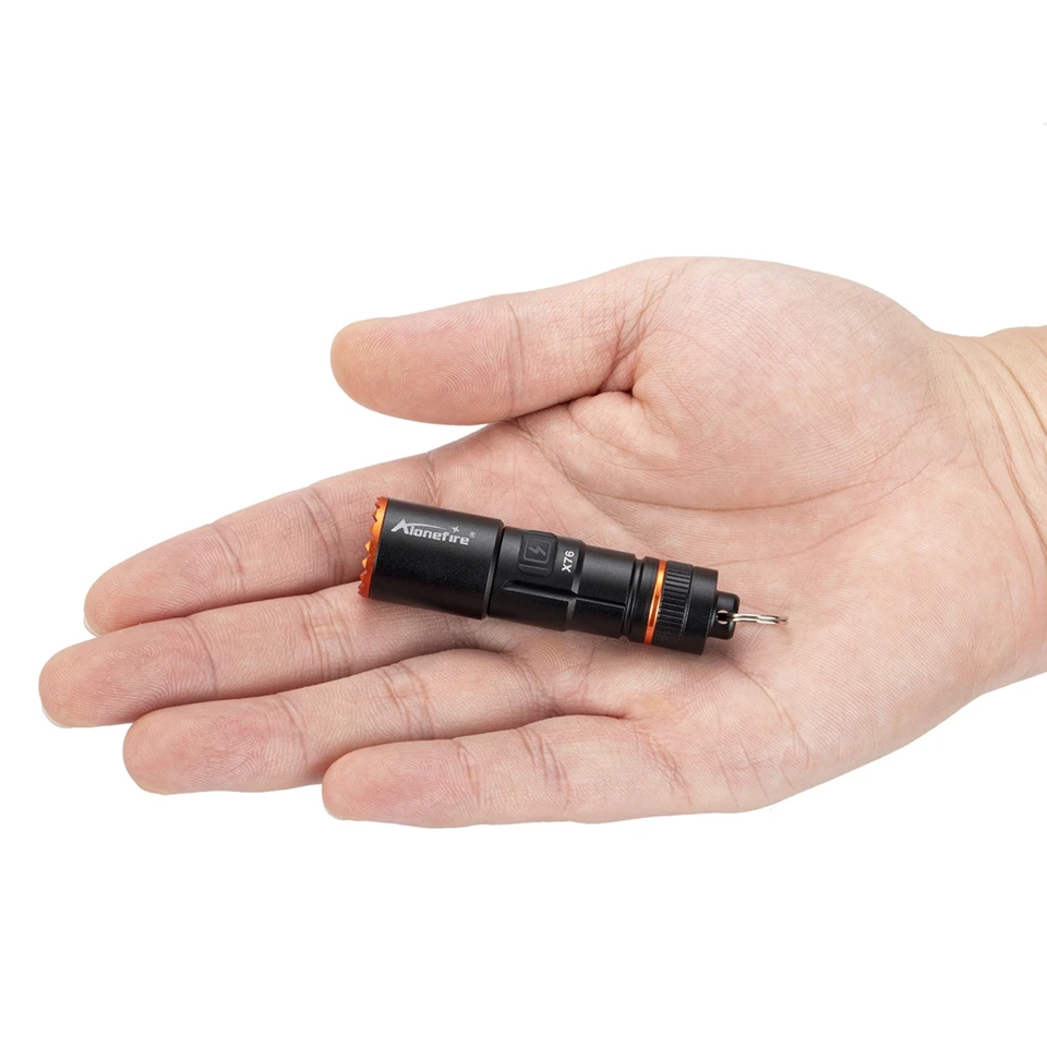 Mini Flashlight Rechargeable EDC Torch Waterproof Hiking Camping