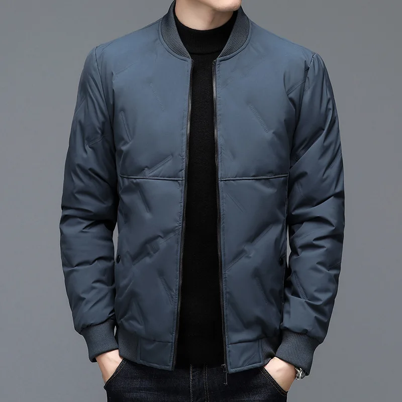 

Down Jacket Men's Light Fashion Casual Stand-up Collar Gray Duck Down Men's Jacket Casual Men's Top