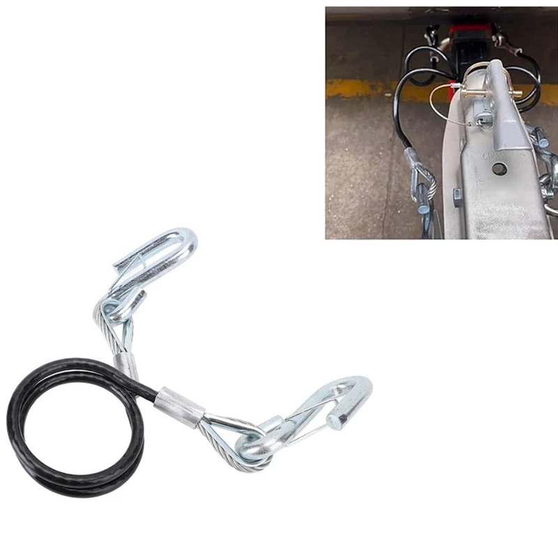 Super Sale 3500lbs Load Capacity Trailer Safety Cable with 2 Hook for RV