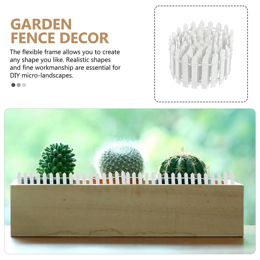 

Micro Landscape Wood Fence Decorative Mini Fence for Scene Building - Realistic Design Ideal for Nature-Inspired Decorations