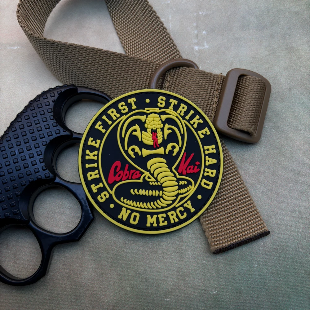 كوبرا بولي كلوريد الفينيل التصحيح التكتيكية سترة/حبال شارة ملصق التصحيح بولي كلوريد الفينيل هوك ثابت دعم المعنويات التصحيح ظهره التصحيح الملابس التصحيح لينة المطاط #4