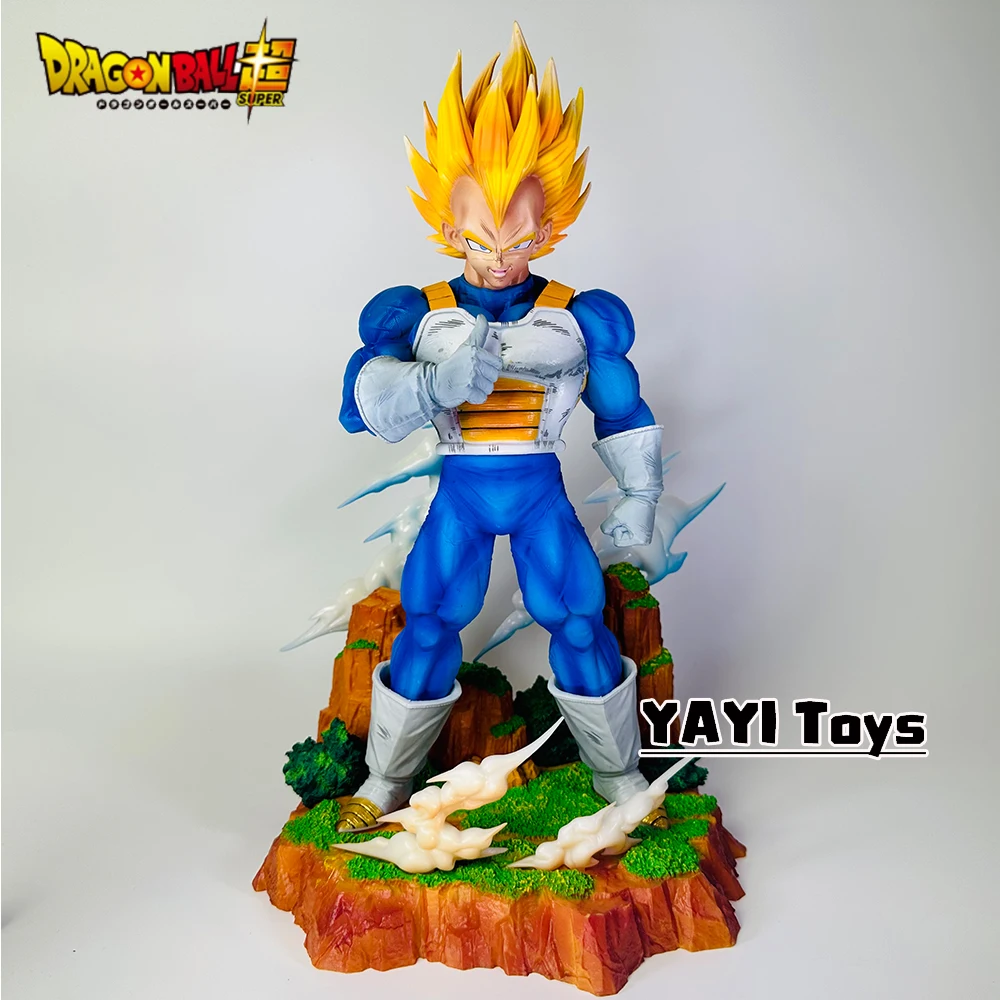 36cm Dragon Ball Gk Model Anime Figure Super Saiyan Vegeta 1:6 14.2inch Majin Vegeta Large Statue Room Decor Action Figure Gift