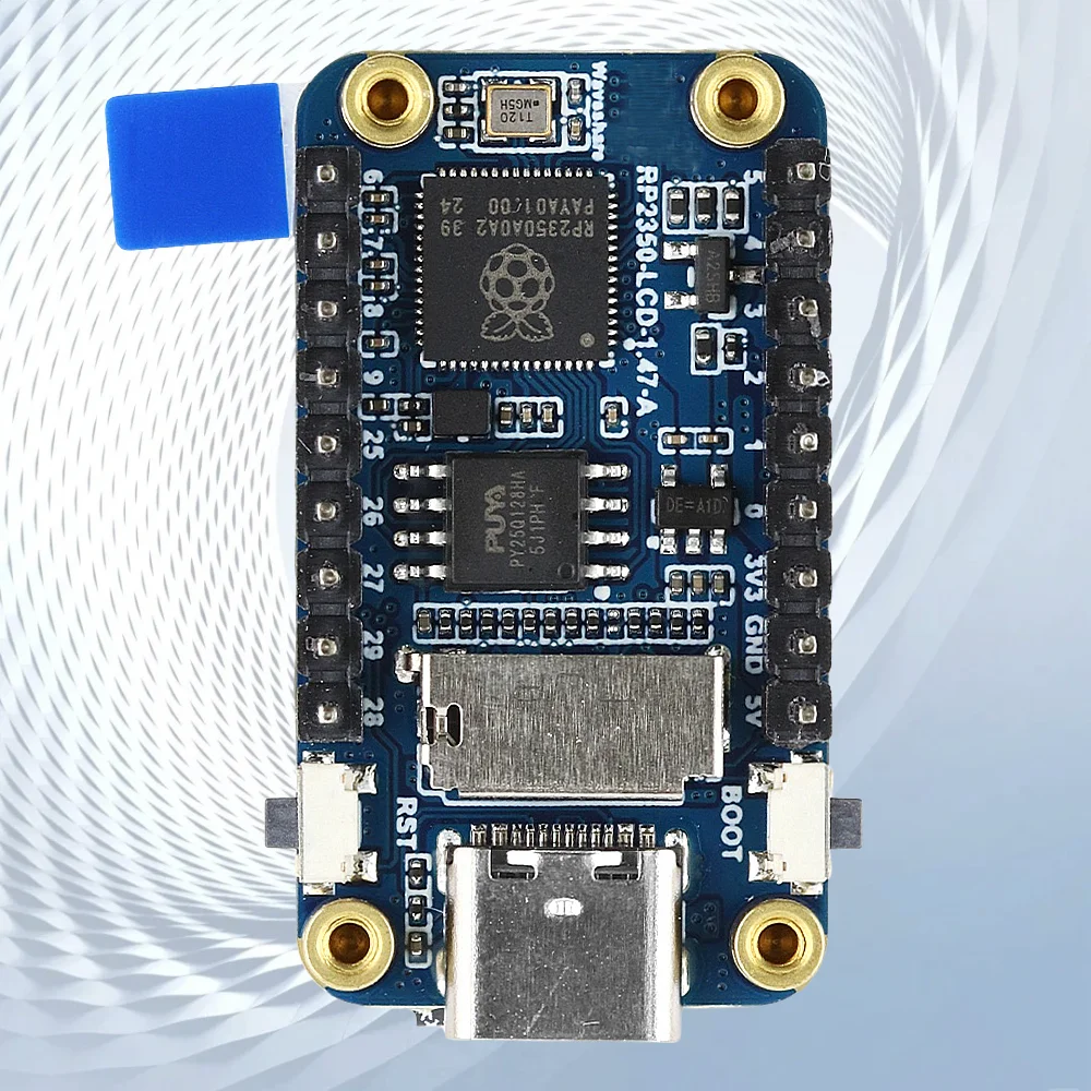 RP2350 1.47 Inch LCD Screen Development Board Module for Raspberry Pi Pico 2 172x320 RGB SD RISC-V ARM 16MB Flash 150MHz RP2350A