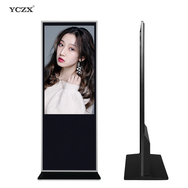 Floor Standing Digital Signage Vertical Video Display Kiosk Totem Playing Advertising Equipments for Shopping Mall