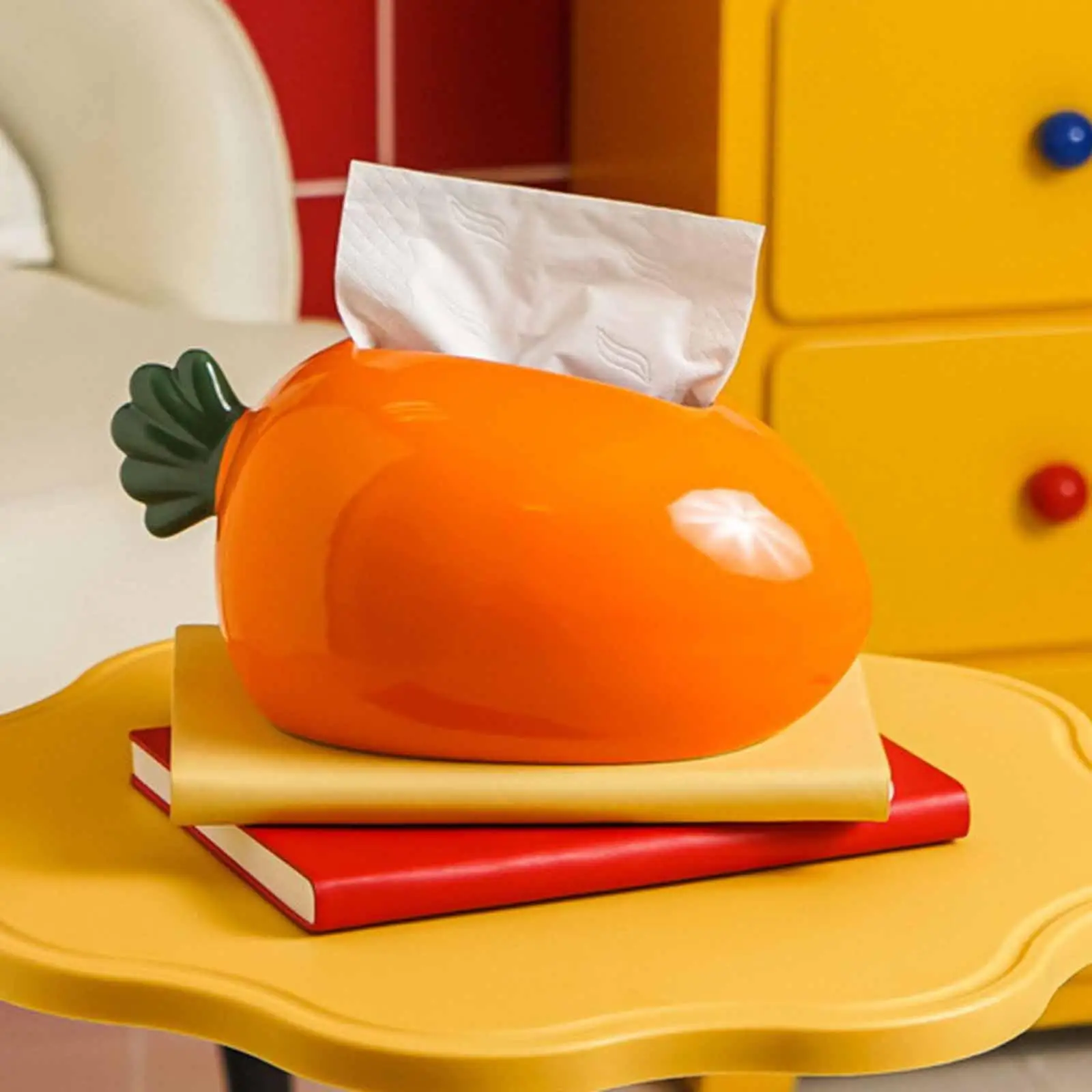 

Ceramic Tissue Box Facial Tissue Paper Dispenser Cute for Hotel Office Desk
