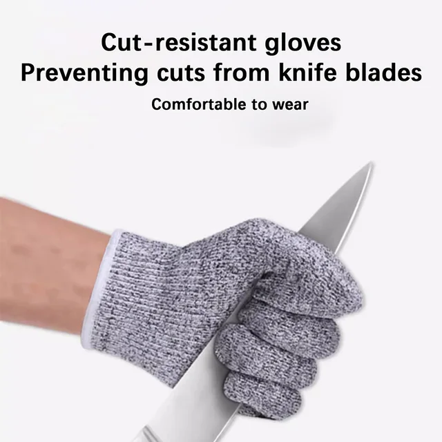 Security Protection Anti-Cut Gloves, Cut proof, stab resistant, stainless steel wire, metal mesh, butcher  work 3