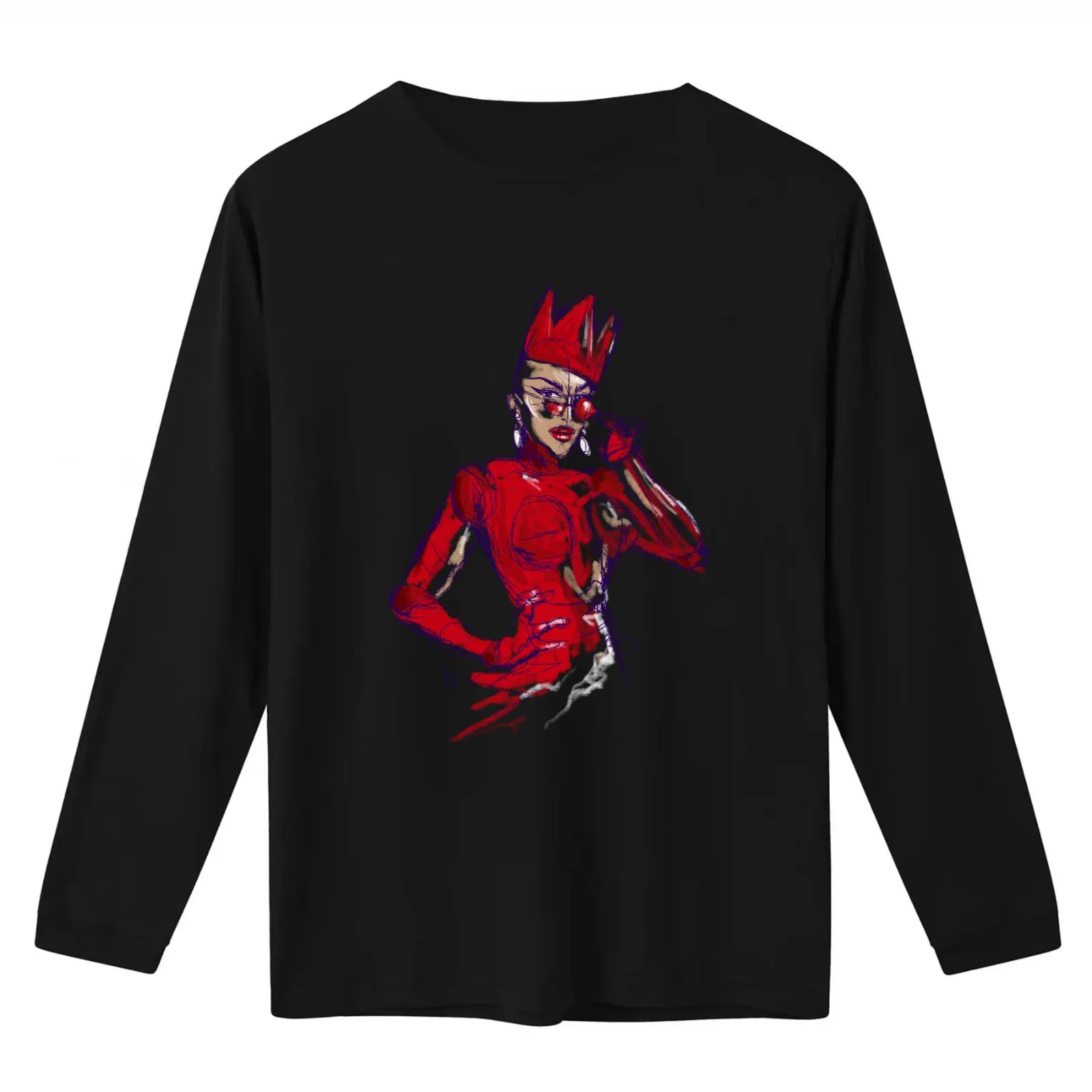 Sasha Velour T-Shirt Summer Casual Cotton Tee Oversized Streetwear Tops Vintage Graphic Print Loose Fit Short Sleeve
