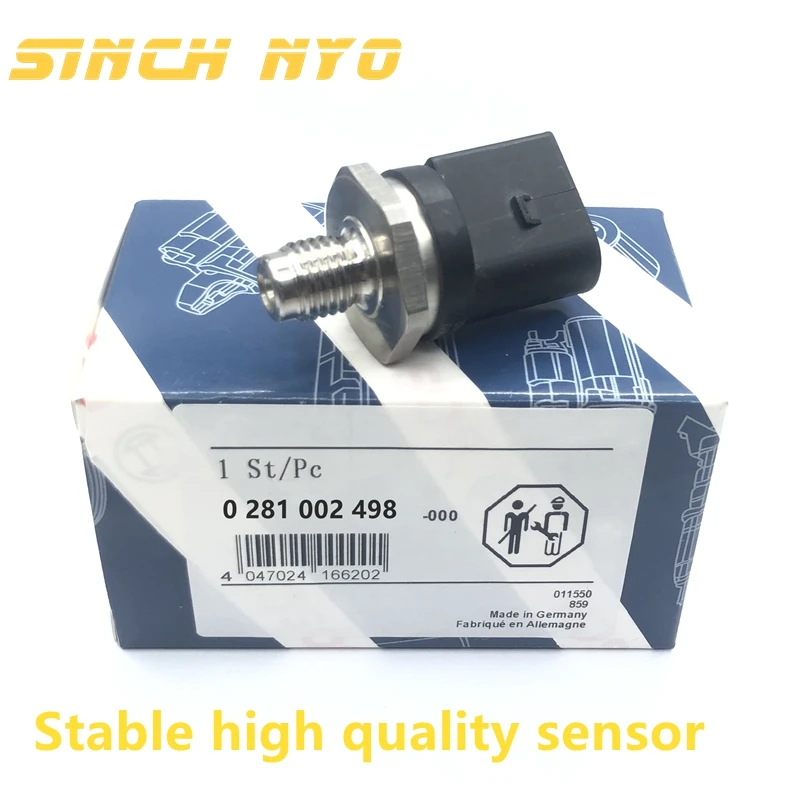 For B-osch 0281002498 0041537528 Fuel Rail High Pressure Sensor For M-ercedes B-enz A C E G M S Sprinter Smart