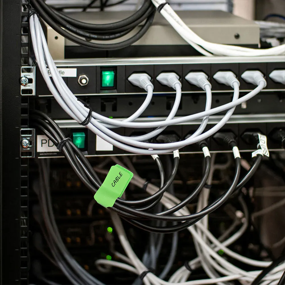 

32Pcs Cable Ties Nylon Fastening Cable Label Tags Compact Straps for Cord Management Wire Identification Tags