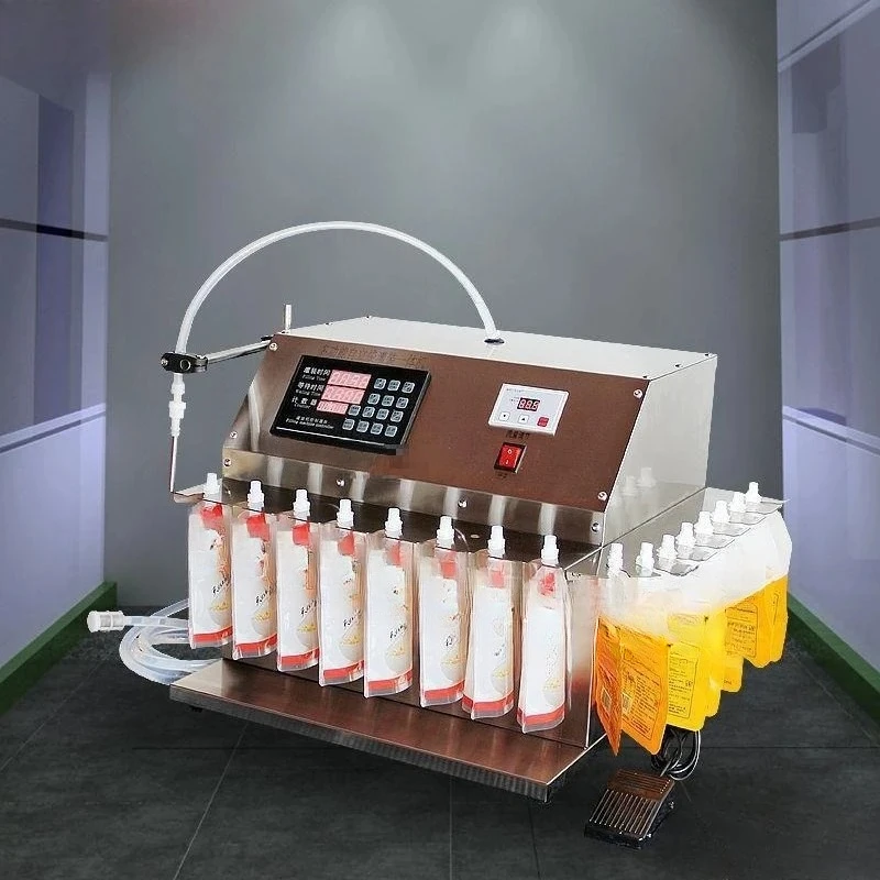 Dual-purpose self-standing suction nozzle bag Liquid filling machine Automatic quantitative liquid equipment Machinery