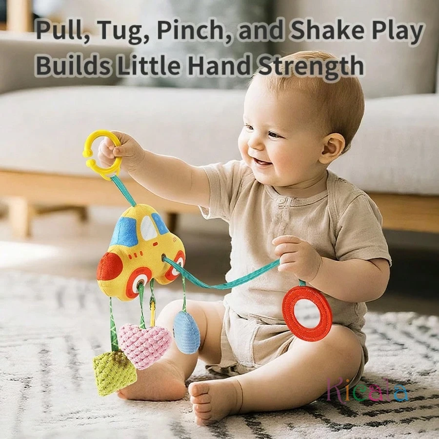 Passeggino Appeso Giocattoli Auto Appeso Campanelli Eolici Lenitivo Letto Appeso Campane Giocattoli Seggiolino di Sicurezza 0-6-12 Mesi Passeggino Giocattoli