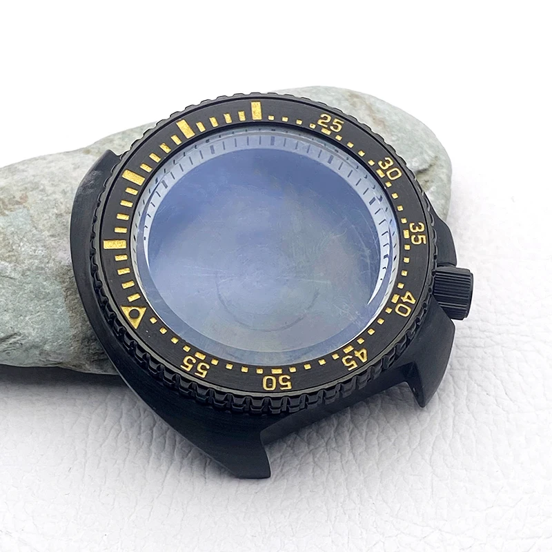 Mod 6105 6309 Abalone Turtle Watch Case for 28.5mm Dial Fits NH35 NH36 4R Movement Diving 200M Water Resistance Case Custom
